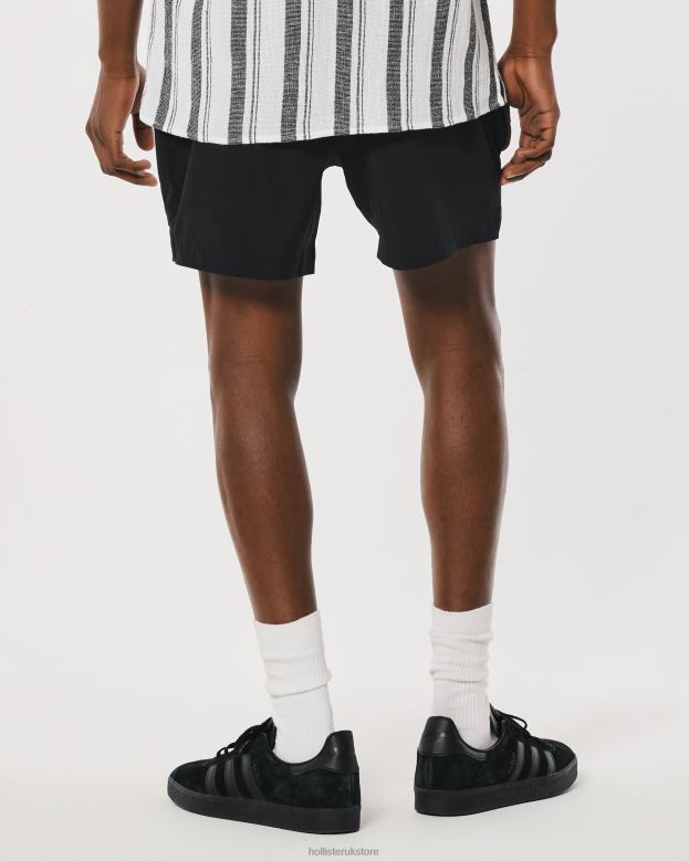 Bottoms Hollister Men Hybrid Shorts 5\\ 488201100 Black